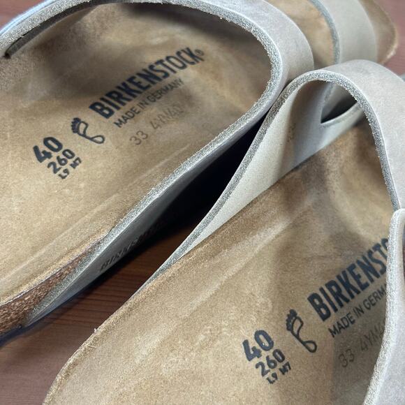 Birkenstock Arizona Oiled Leather Sandals Size 40 US W9/M7 0352201 - Picture 8 of 10